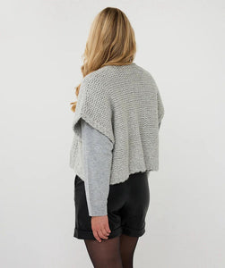 EsQualo - Gilet Cardigan - Light Grey