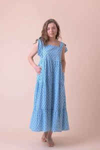 Dreams Handmade Apparel Capri Dress - Habibi Blue