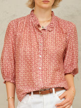 M.A.B.E - Cassia Print Long Sleeve Top - Pink