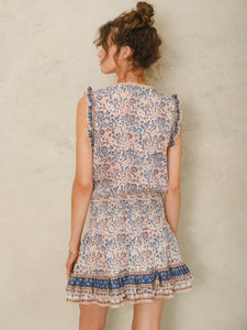 M.A.B.E Cass Print Dress - Navy
