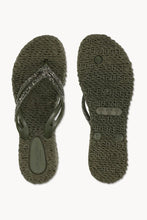 Ilse Jacobsen - Glitter Stone Platfrom Flip Flops - Army