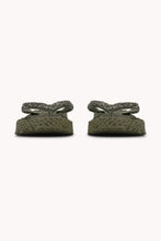 Ilse Jacobsen - Glitter Stone Platfrom Flip Flops - Army