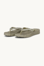 Ilse Jacobsen - Glitter Stone Platform Flip Flops - Platin