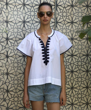 Rose & Rose - Passementerie Top - White