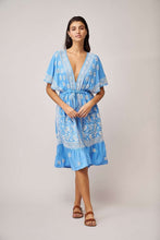 Dreams - Coverup Dress - Blue/Ivory