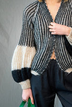 Noella - Liana Knit Cardigan - Cream/Black