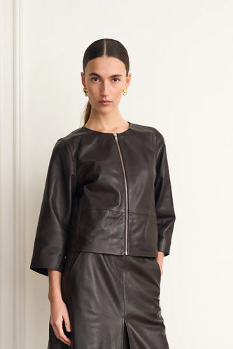 Pieszak - Lanni Leather Jacket - Black Coffee