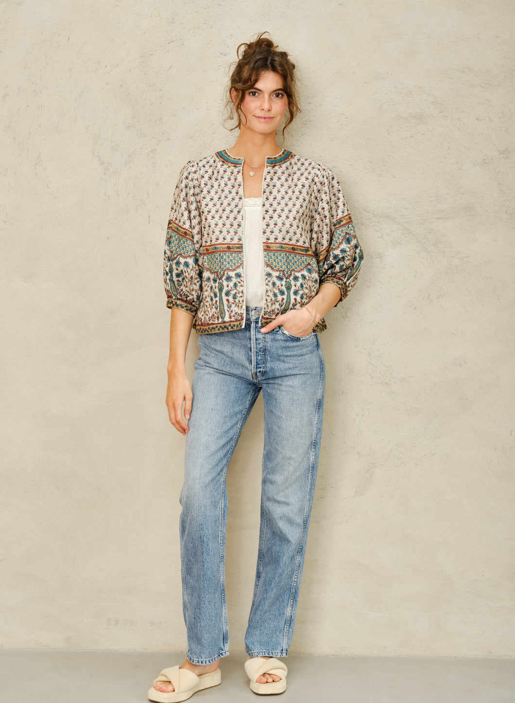 M.A.B.E Devi Print Jacket - Multi