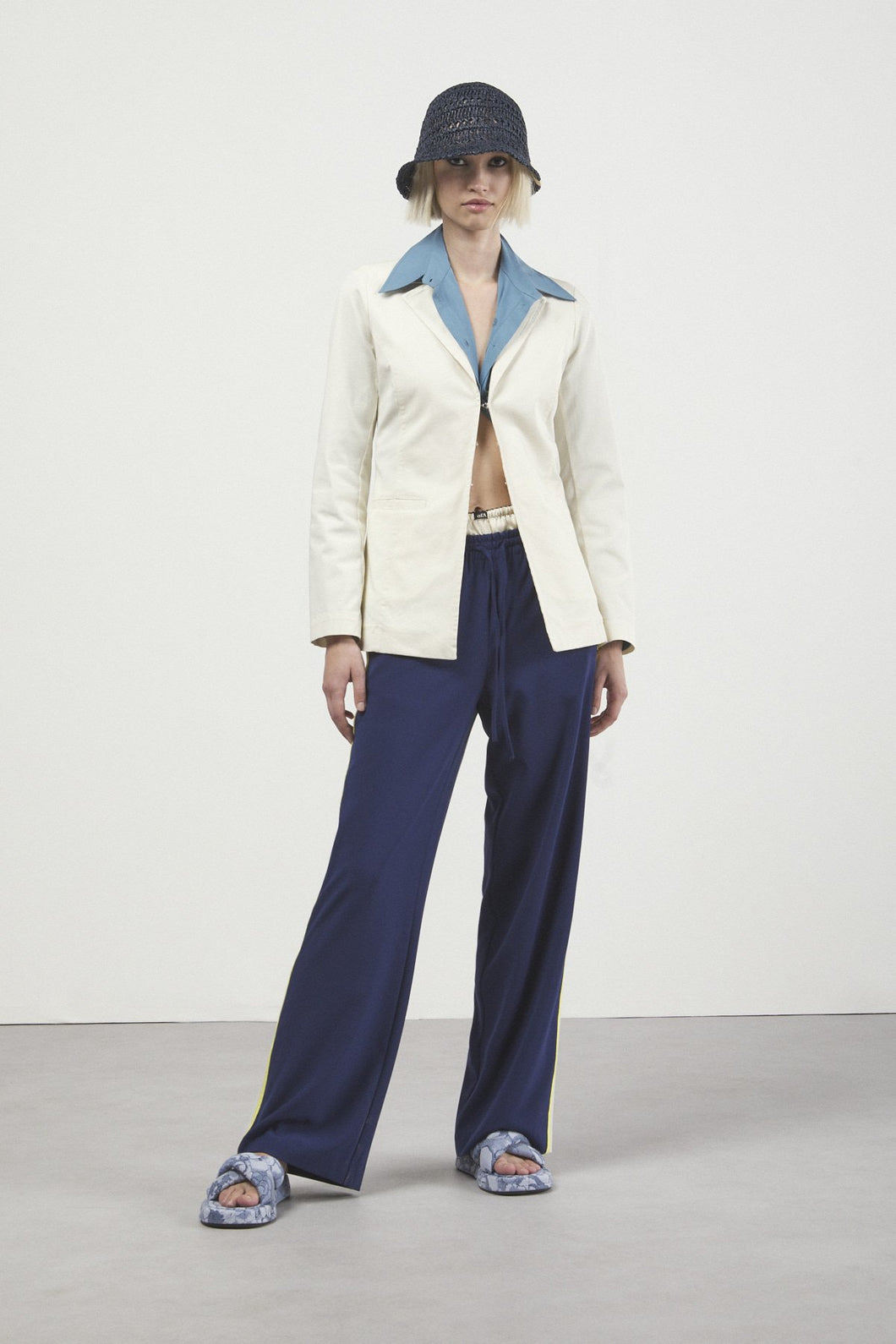 Ottod'Ame -Palazzo Trousers - Blue