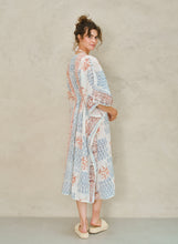 M.A.B.E Dory Print Cover Up - Blue/Rust