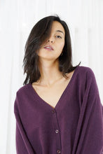 TWNS - Anacapa Cardigan - Aubergine