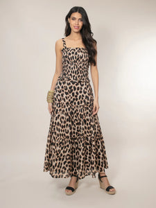 Nooki Dominica Tiered Skirt - Leopard