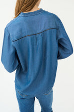 Pieszak - Celika Emb Shirt - Dark Denim