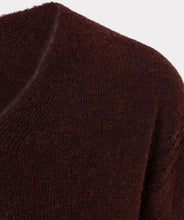 EsQualo - Cable Knit Sweater - Merlot