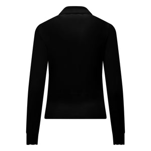 One Collective - Kul Pointelle High Neck Knit - Black