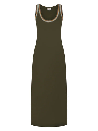 Nooki Finch Jersey Dress - Khaki