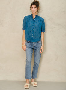 M.A.B.E Frani Emb Top - Blue