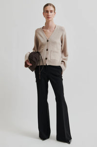Second Female - Fique Flared Trousers - Black