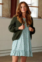 Noella - Fora Knit Cardigan - Army