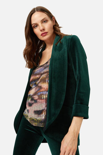 Traffic People Corrie Bratter Green Boyfriend Jacket