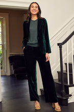 Aspiga - Velvet side Strip Trousers in Emerald