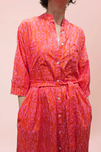 Dreams Handmade Apparel - Lawson Dress -  Red Fushia