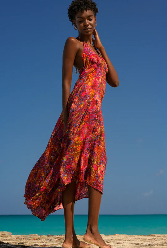 Sophia Alexia Silk Ibiza Maxi -Ruby Iguana BOHO BEACH FEST Sophia Alexia Silk Ibiza Maxi -Ruby Iguana BOHO BEACH FEST