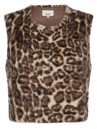 Nooki - Edelweiss Gilet - Cream Leopard