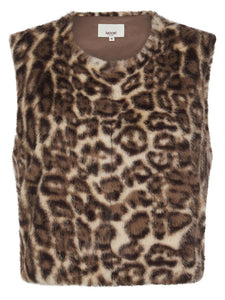 Nooki - Edelweiss Gilet - Cream Leopard