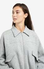 YAYA - Zipped Sweat Jacket - Grey