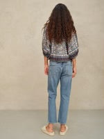 M.A.B.E - Cass Print Jacket - Indigo/Rust