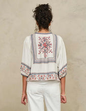 M.A.B.E - Calista Emb Jacket - Ecru/Multi
