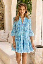 Sophia Alexia - Mallorca Shirt Dress - Azure Mosaic