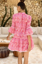 Sophia Alexia - Mallorca Shirt Dress - Pink Mosaic