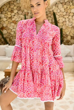 Sophia Alexia - Mallorca Shirt Dress - Pink Mosaic
