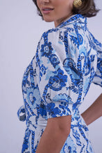 New Day Originals - Safari Shirt Dress - Botanical Blue