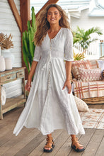 Jaase - Sol Embroidered Indiana Maxi - White