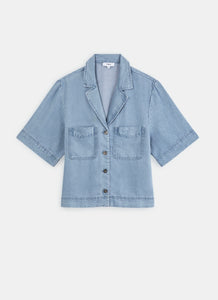 SUNCOO Laban Blouse - Jeans Clair