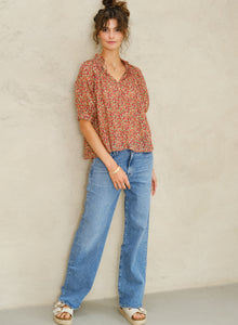 M.A.B.E Laney Print Top - Multi