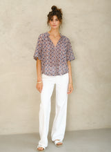 M.A.B.E Lexi Print Gathered Top - Multi