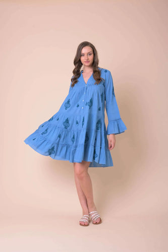 Dreams Handmade Apparel - Lobster Dress - Blue