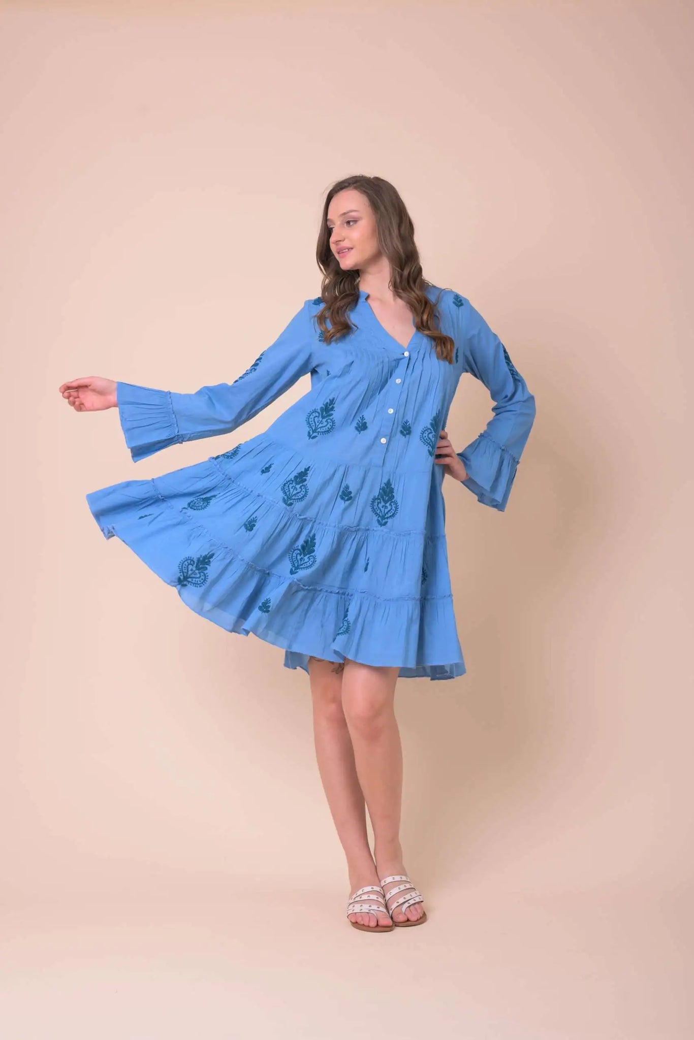 Dreams Handmade Apparel - Lobster Dress - Blue BOHO BEACH FEST Dreams Handmade Apparel - Lobster Dress - Blue BOHO BEACH FEST