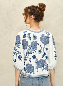 M.A.B.E Lucia Emb Jacket - Blue