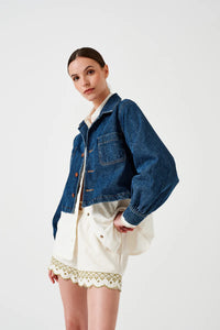 Seventy + Mochi Piper Jacket Cropped in Idaho Vintage