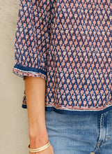 M.A.B.E Mari Print Top - Indigo