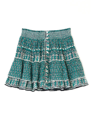 M.A.B.E. Mari Print Mini Skirt - Green