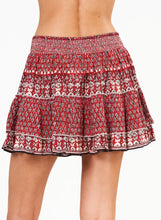 M.A.B.E. Mari Print Mini Skirt - Red