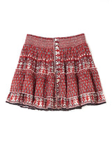 M.A.B.E. Mari Print Mini Skirt - Red