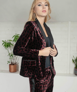 Nooki - Sonia Tuxedo Jacket - Leopard