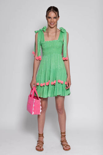 Sundress Pippa Mini Dress - St Barth Lime